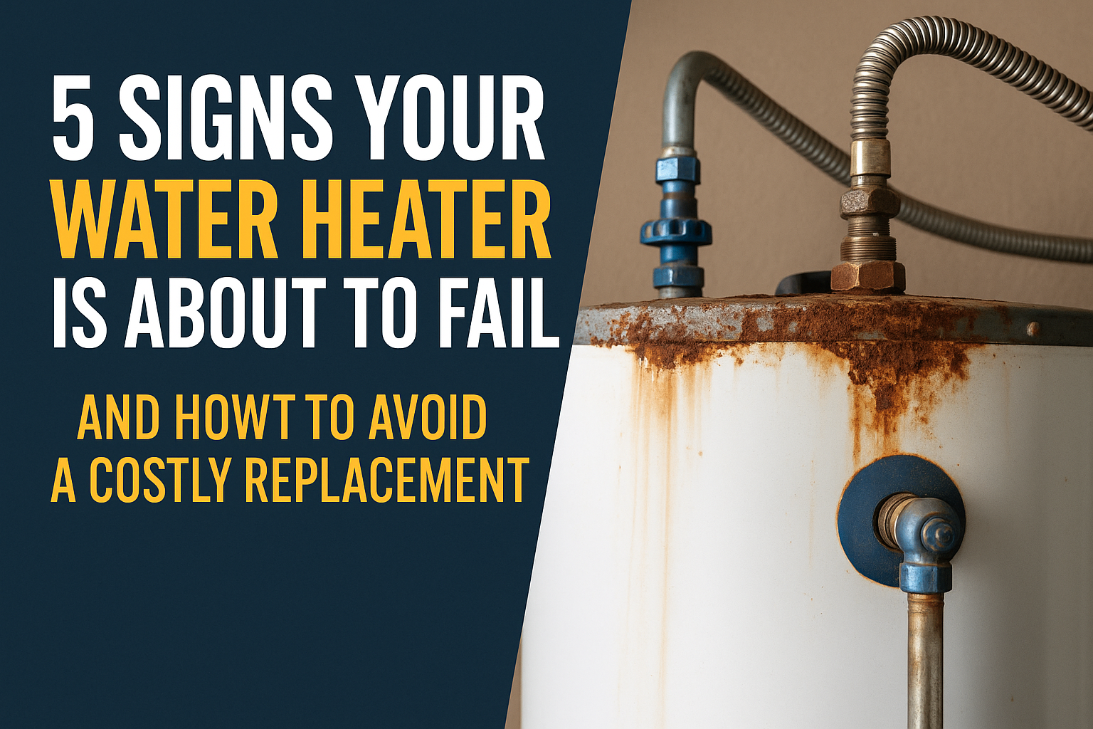 5 Signs Your Water Heater Is About to Fail