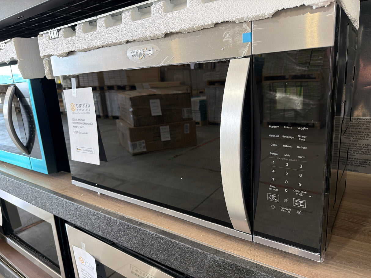 T7ID35 Whirlpool WMMS3330RZ Microwave Hood 1.7 Cu. Ft.