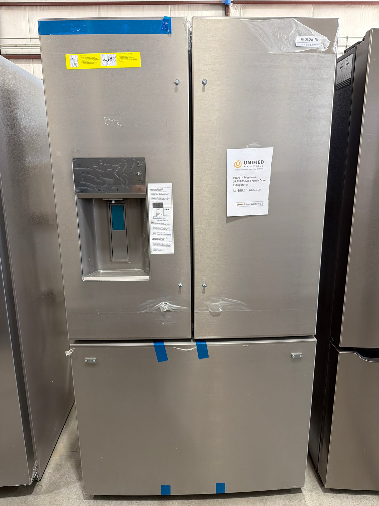 T9ID51 - Frigidaire GRFS2853AF French Door Refrigerator