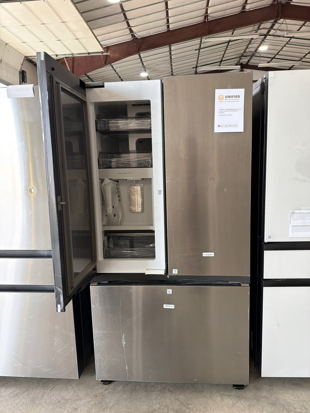 T13ID09 – RF30BB6600QLAA 30 Cu. Ft. 3-Door French Door Refrigerator – Samsung