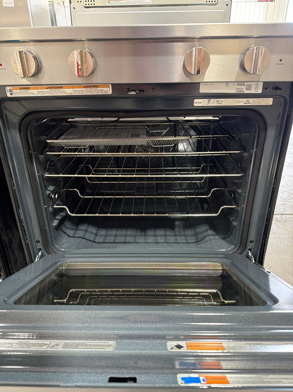 T7ID25 Whirlpool WSES7530RZ Range Electric Air Fry + Steam