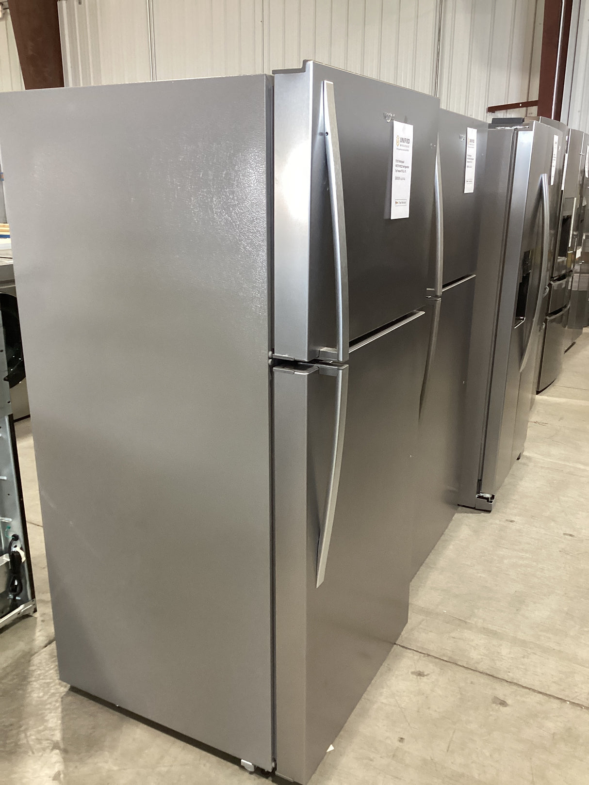 T7ID15 Whirlpool WRTX7419SZ Refrigerator Top Freezer 19 Cu. Ft.