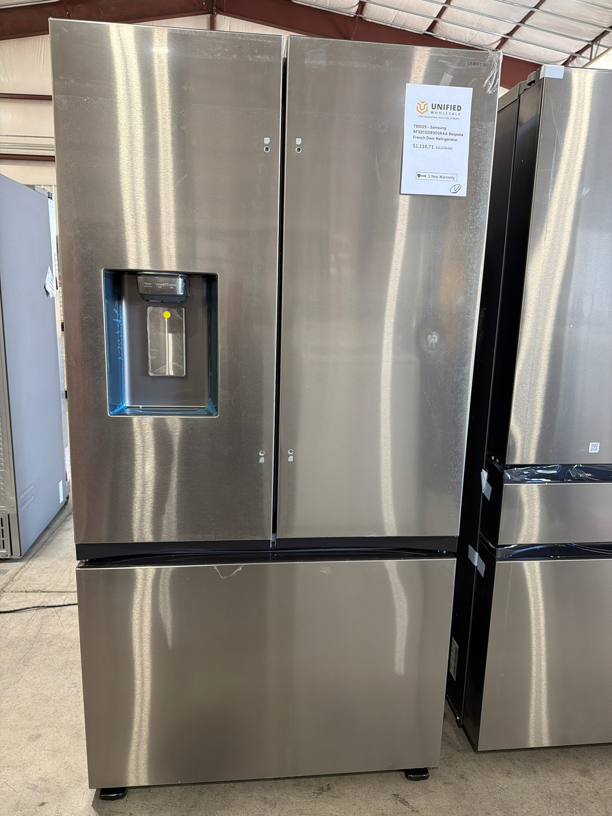 T8ID25 - Samsung RF32CG5B30SRAA Bespoke French Door Refrigerator