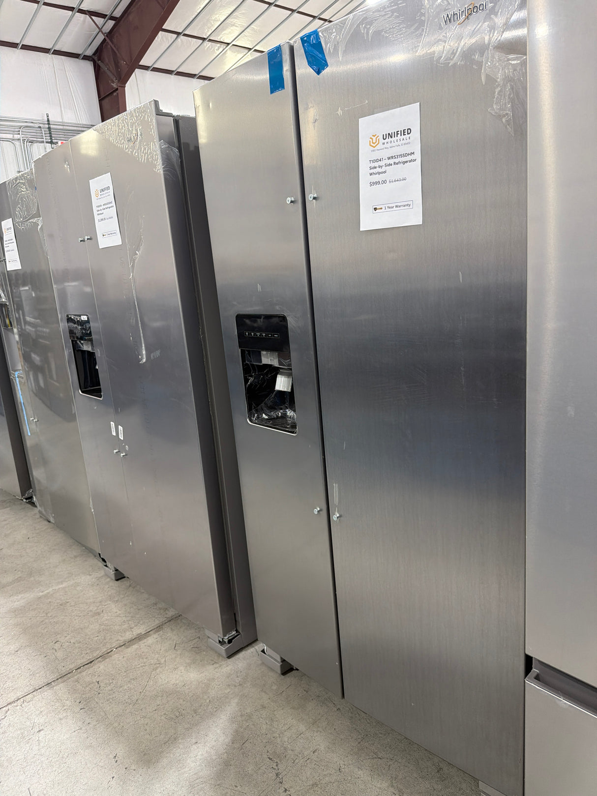 T10ID41 – WRS315SDHM Side-by-Side Refrigerator – Whirlpool