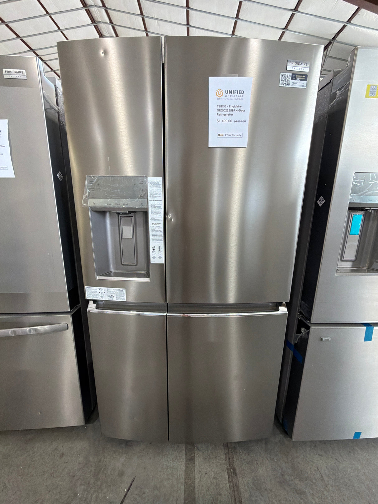T9ID53 - Frigidaire GRQC2255BF 4-Door Refrigerator