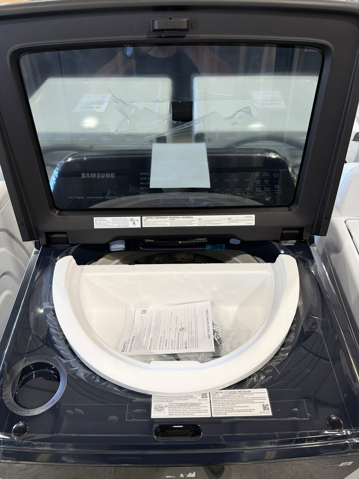 T8ID37- Samsung WA54CG7150ADA4 Smart Top Load Washer