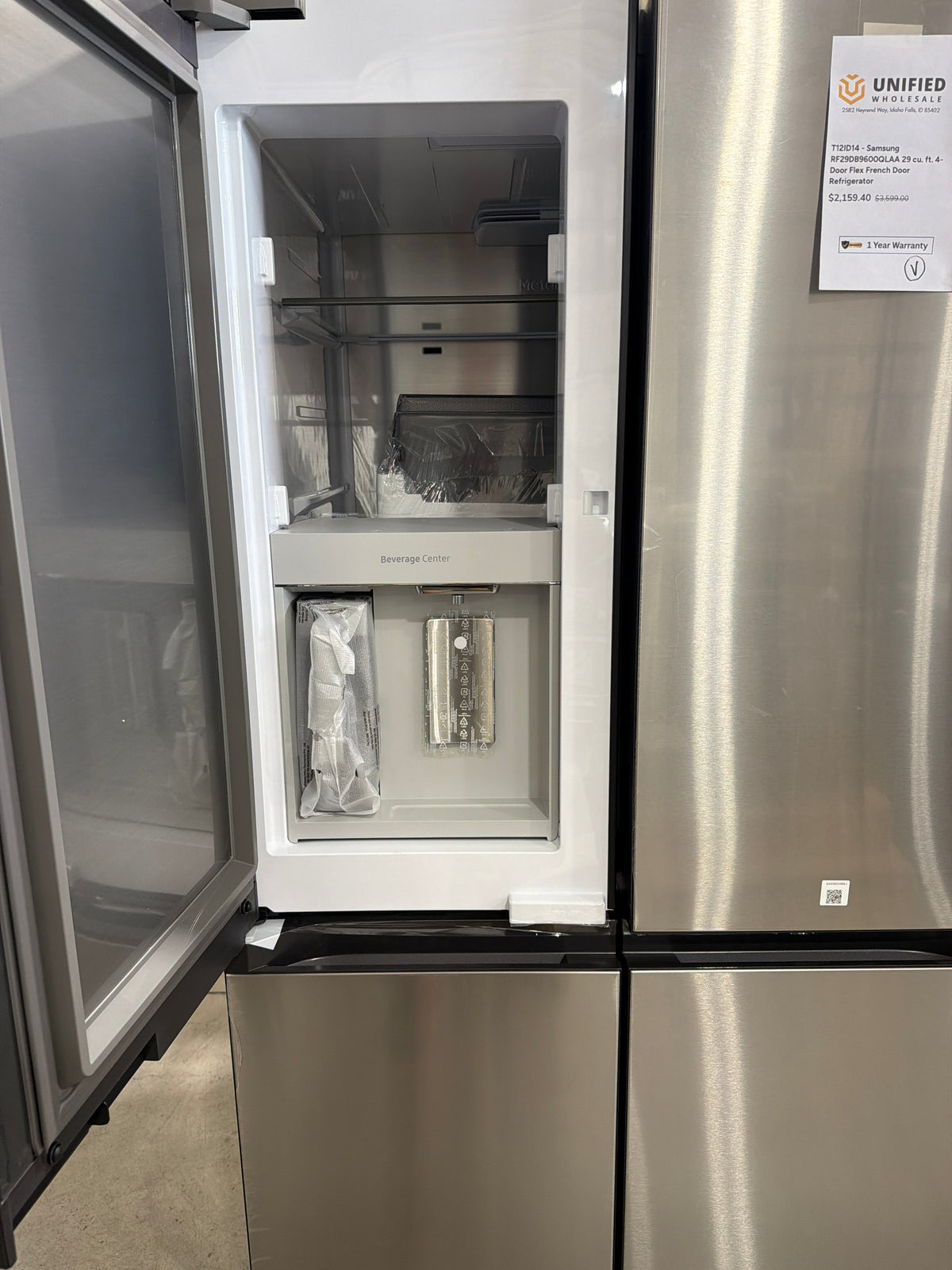 Samsung 29 cu ft 4-Door Flex French Door Refrigerator RF29DB9600QLAA – T12ID14