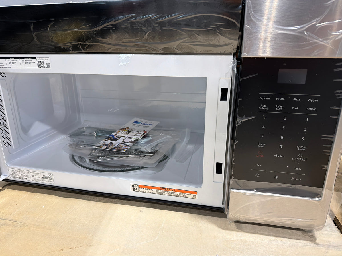 Samsung 1.7 cu ft Over-the-Range Microwave Stainless Steel ME17R7021ES/AA – T2NP14