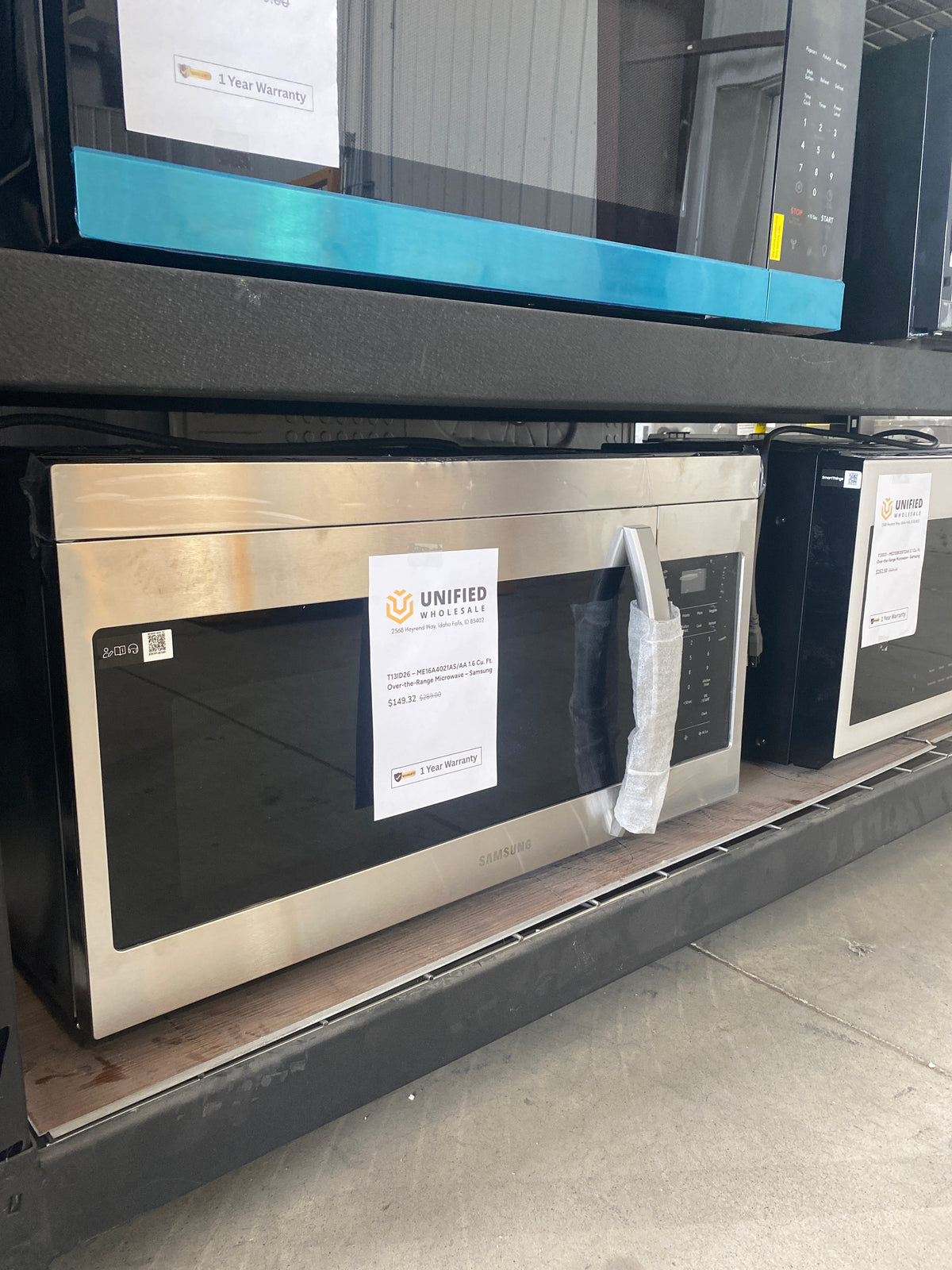 T13ID26 – ME16A4021AS/AA 1.6 Cu. Ft. Over-the-Range Microwave – Samsung
