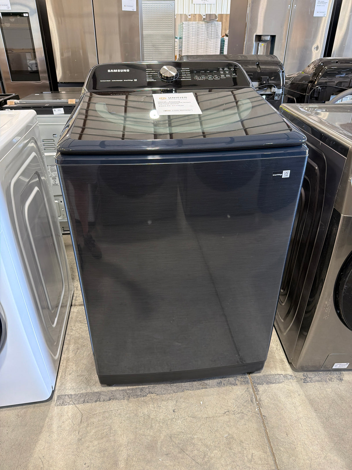 T8ID36 - Samsung WA54CG7150ADA4 Smart Top Load Washer