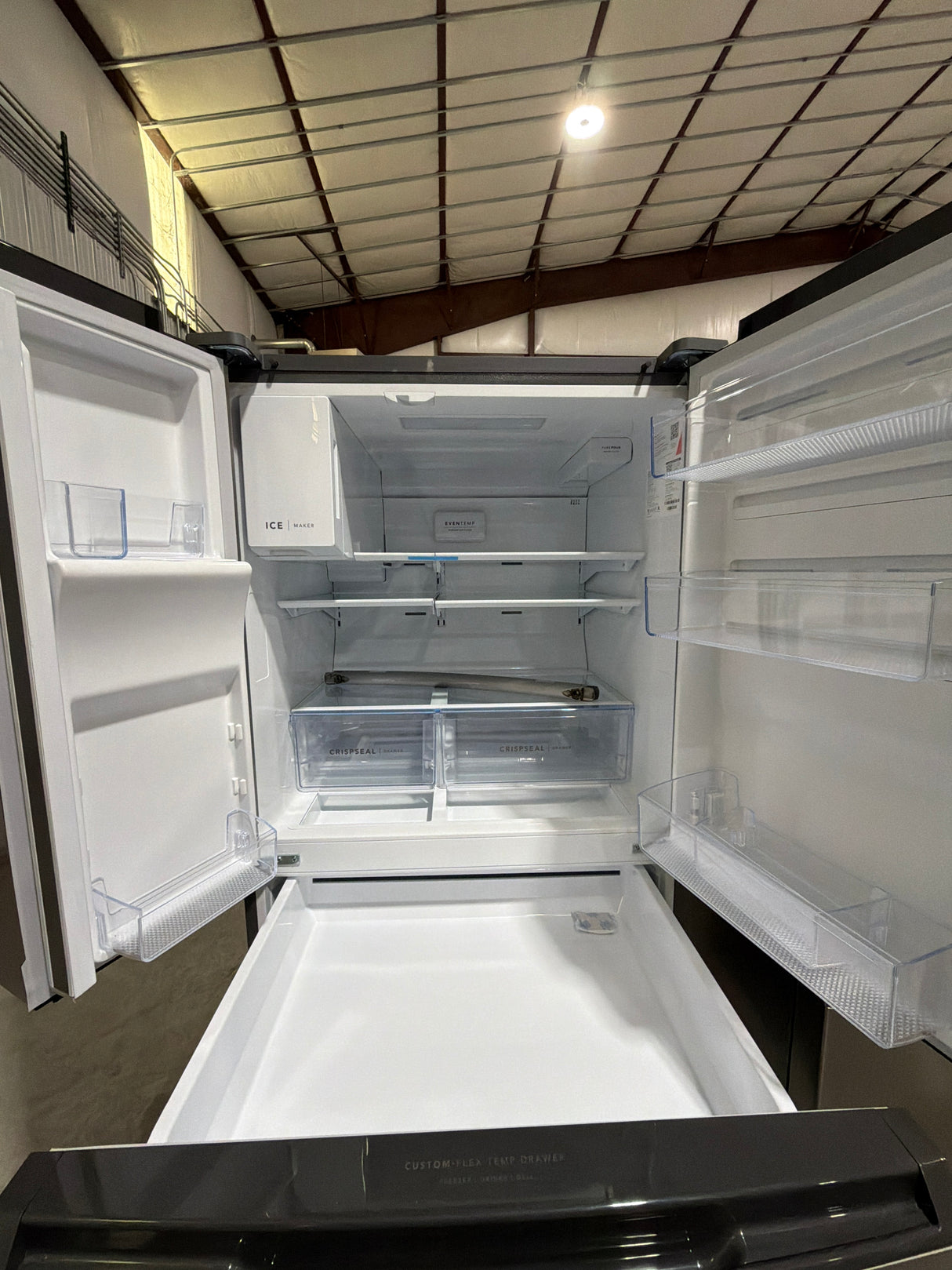 T6ID35 - Frigidaire - 36 in. 26 cu. ft. Standard-Depth 4-Door French Door Refrigerator in Fingerprint-Resistant Stainless Steel Look FRMS274TAV