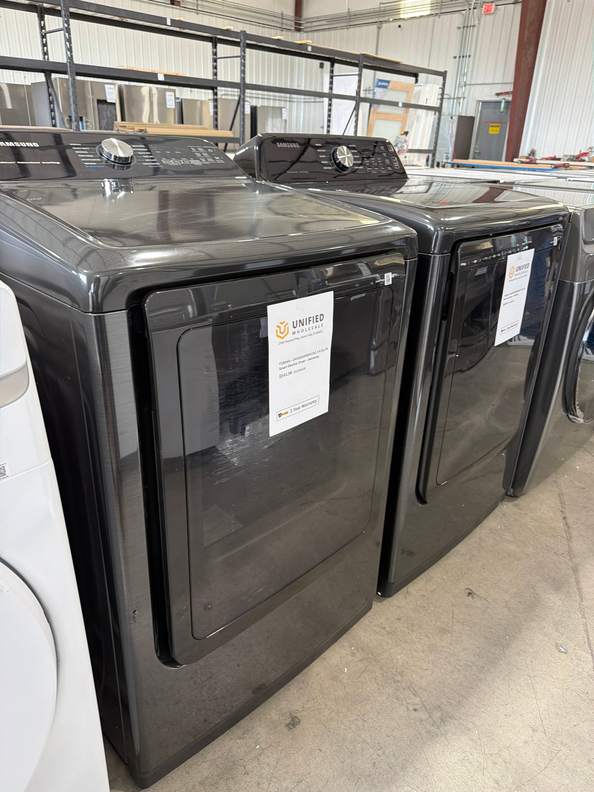 T13ID45 – DVE52A5500V/A3 7.4 Cu. Ft. Smart Electric Dryer – Samsung