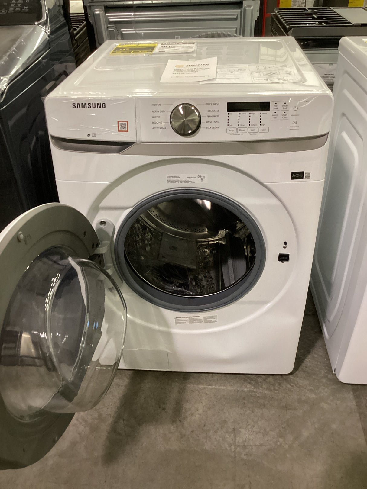 T2ID43 - 4.5 cu. ft. High-Efficiency Front Load Washer in White with Self-Clean+ WF45T6000AW/A5