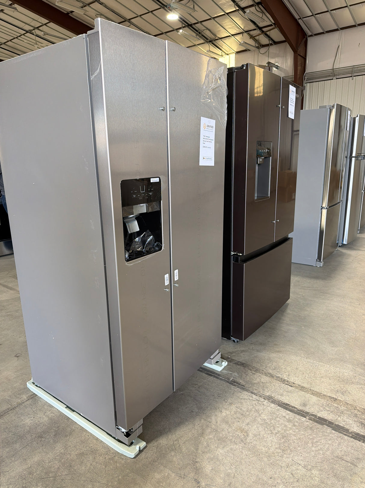T7ID11 Whirlpool WRS321SDHZ Refrigerator Side-by-Side Stainless Steel