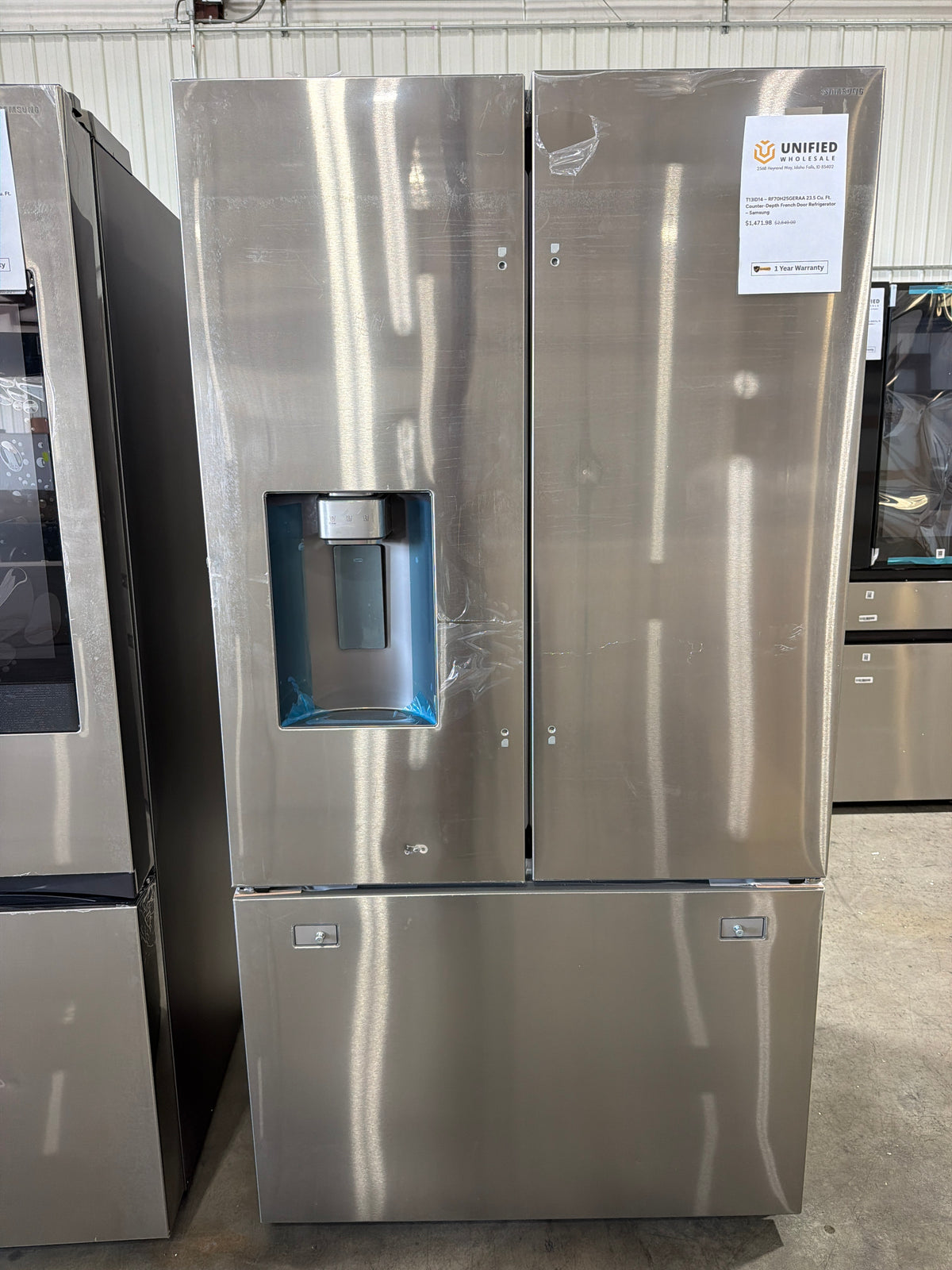 T13ID14 – RF70H25GERAA 23.5 Cu. Ft. Counter-Depth French Door Refrigerator – Samsung