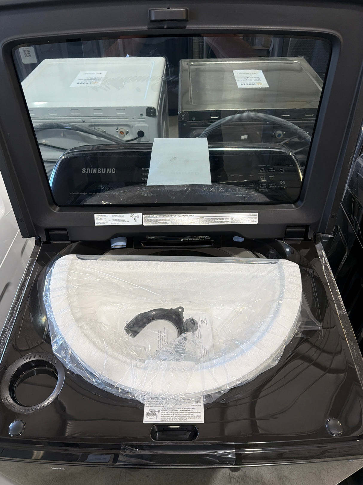 T8ID38 - Samsung WA55CG7100AVUS Smart Top Load Washer