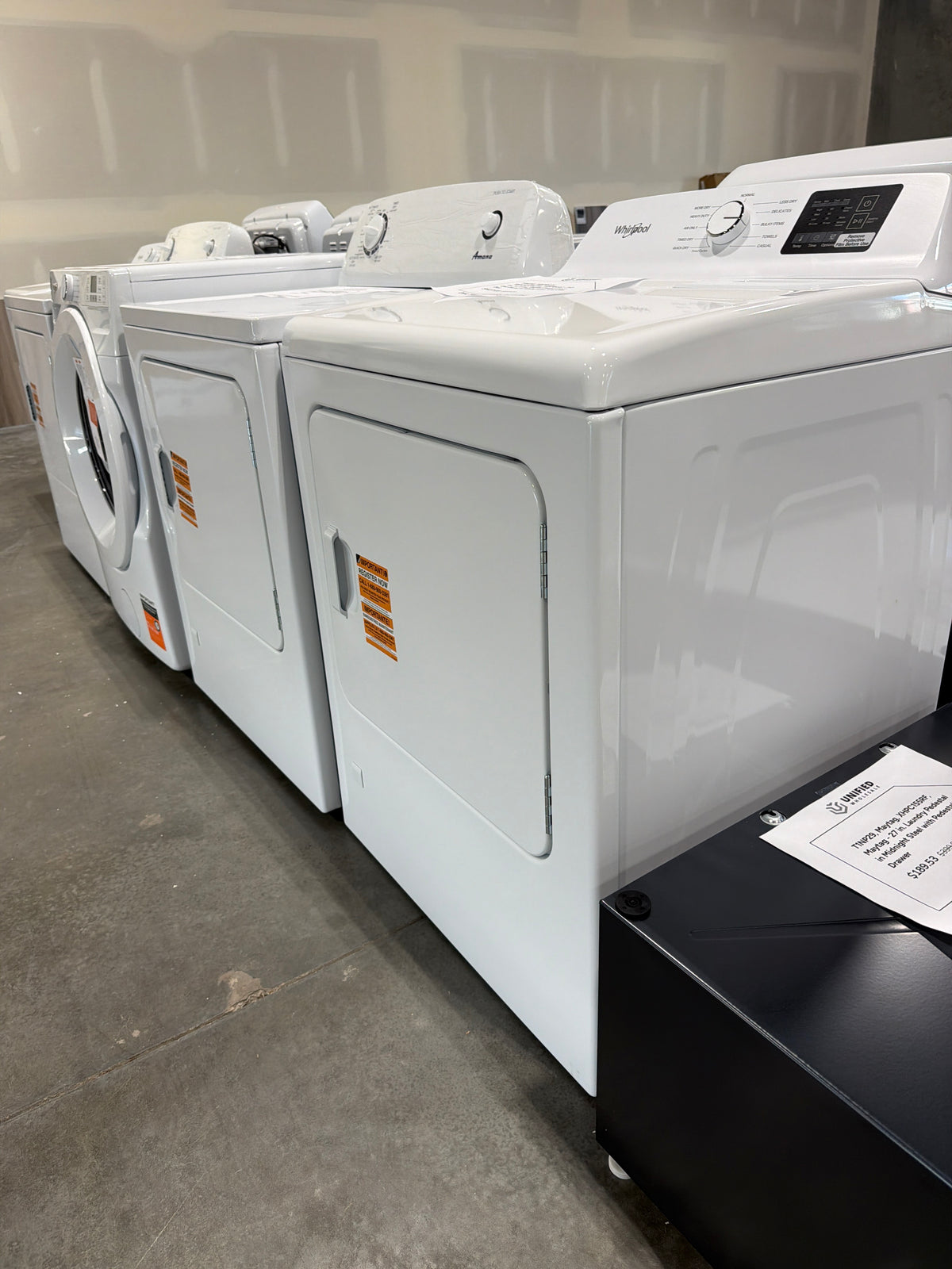 Whirlpool 7.0 cu ft Long Vent Gas Dryer WGD4105LSW - scratch and dent, Nampa ID (photo 2)