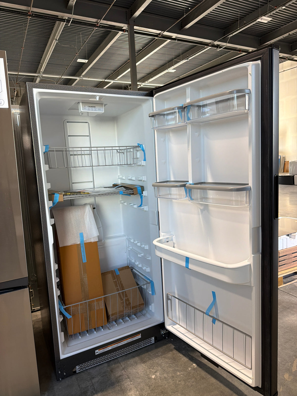 Gladiator 17.8 cu ft Upright Garage Freezer GAFZ30FDGB - scratch and dent, Nampa ID (photo 3)