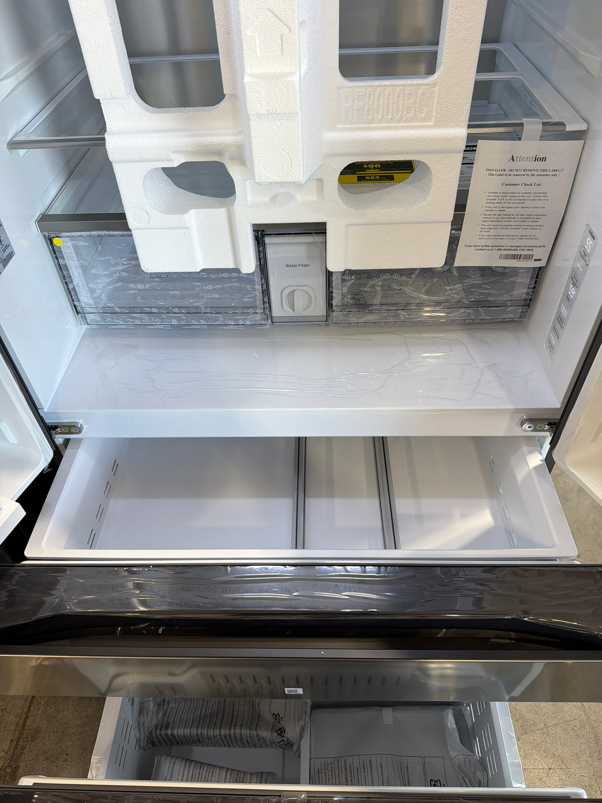 T8ID26 - Samsung RF70F29MERAA Counter Depth French Door Refrigerator