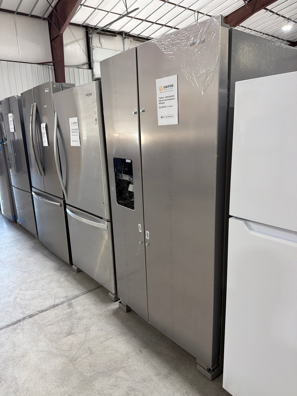 T10ID40 – WRS325SDHZ Side-by-Side Refrigerator – Whirlpool