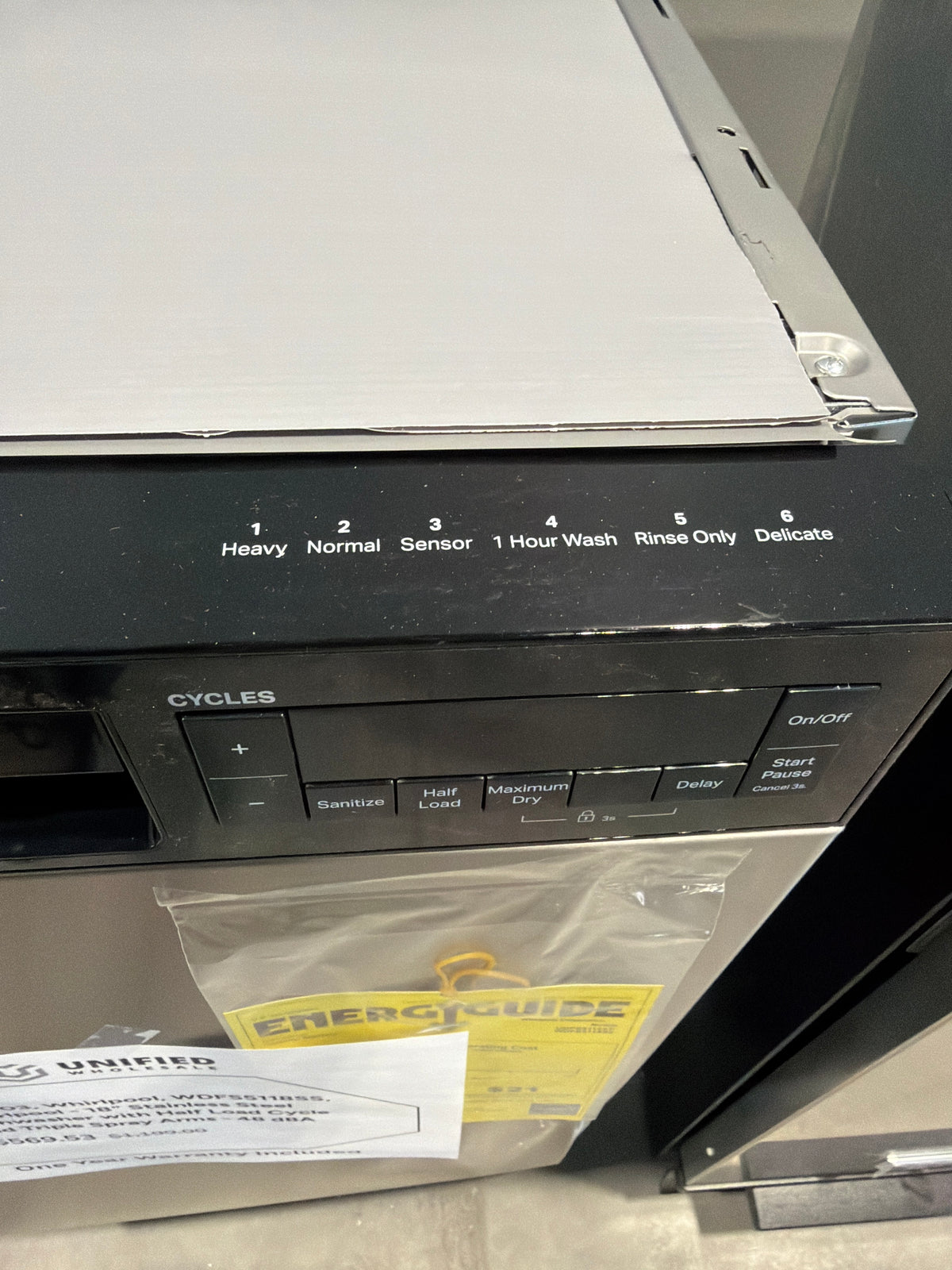 Whirlpool 18 in. Stainless Steel Dishwasher WDFS5118SS – T1NP03