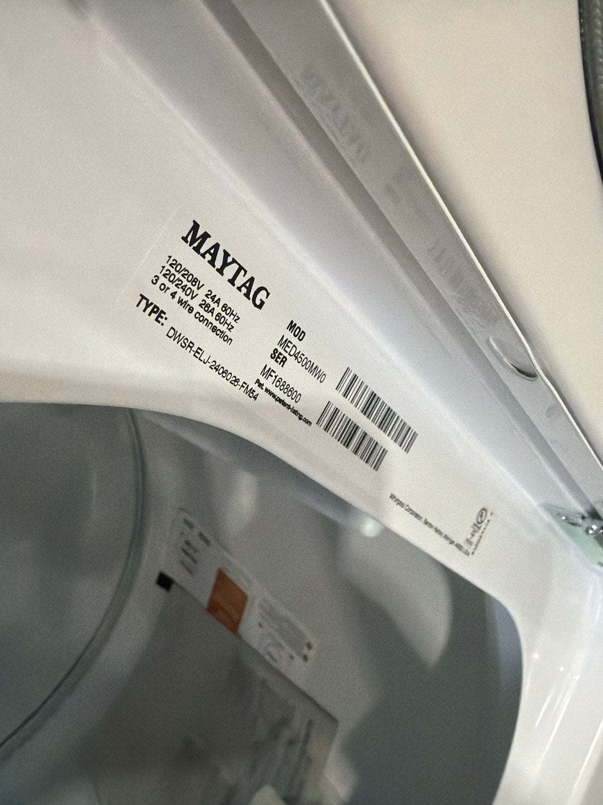 T10ID13 – MED4500MW 7.0 Cu. Ft. Electric Dryer – Maytag