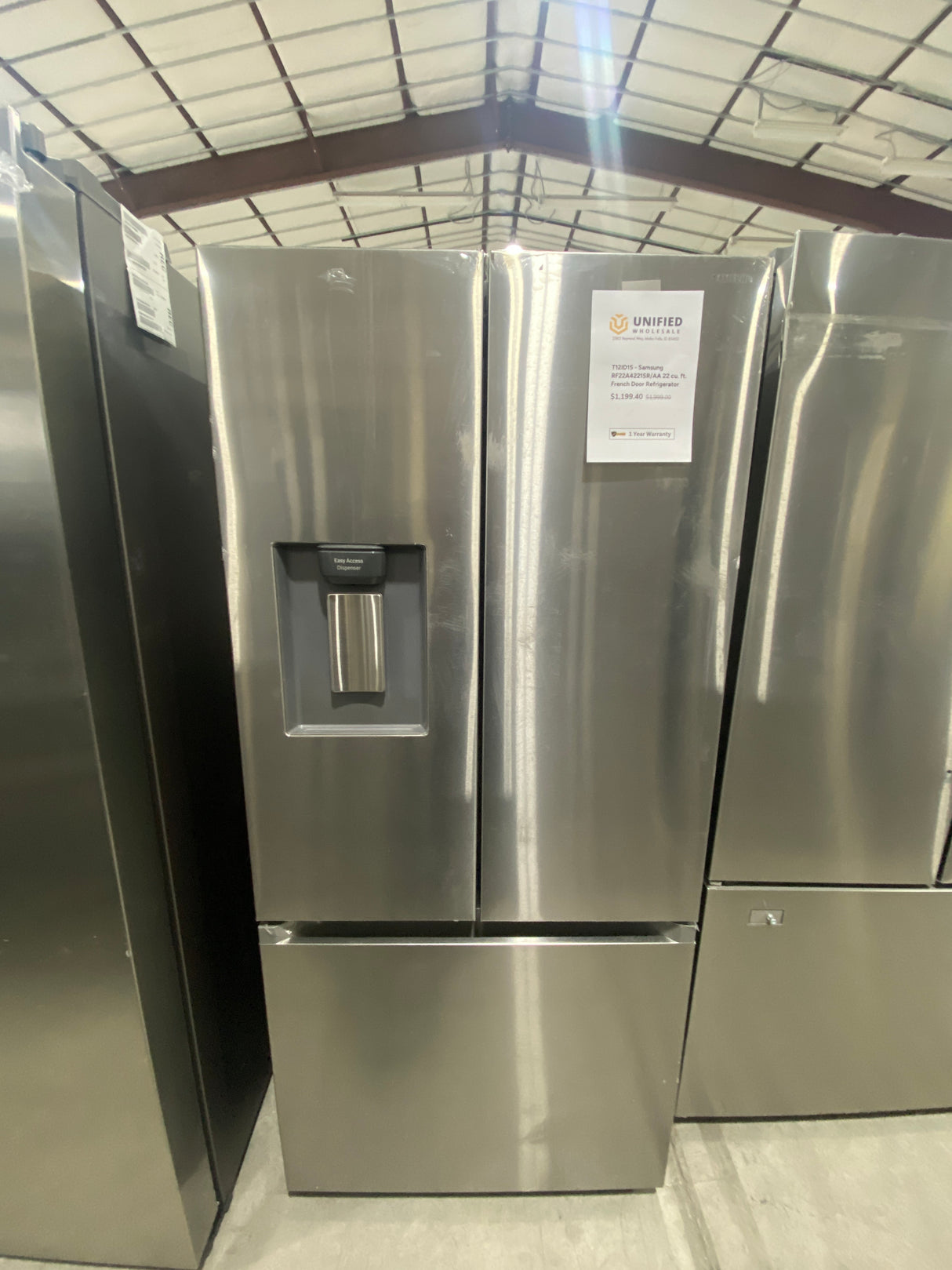 T12ID15 - Samsung RF22A4221SR/AA 22 cu. ft. French Door Refrigerator