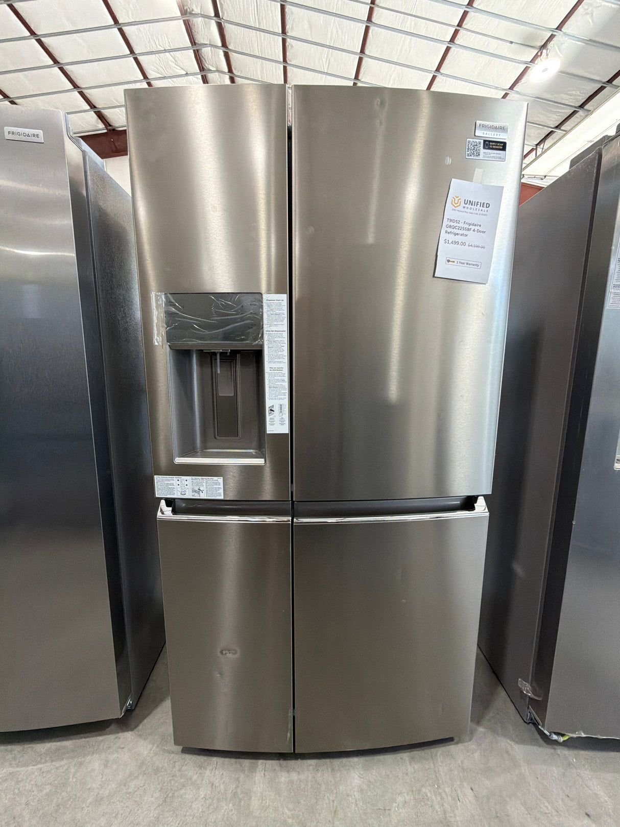 T9ID52 - Frigidaire GRQC2255BF 4-Door Refrigerator