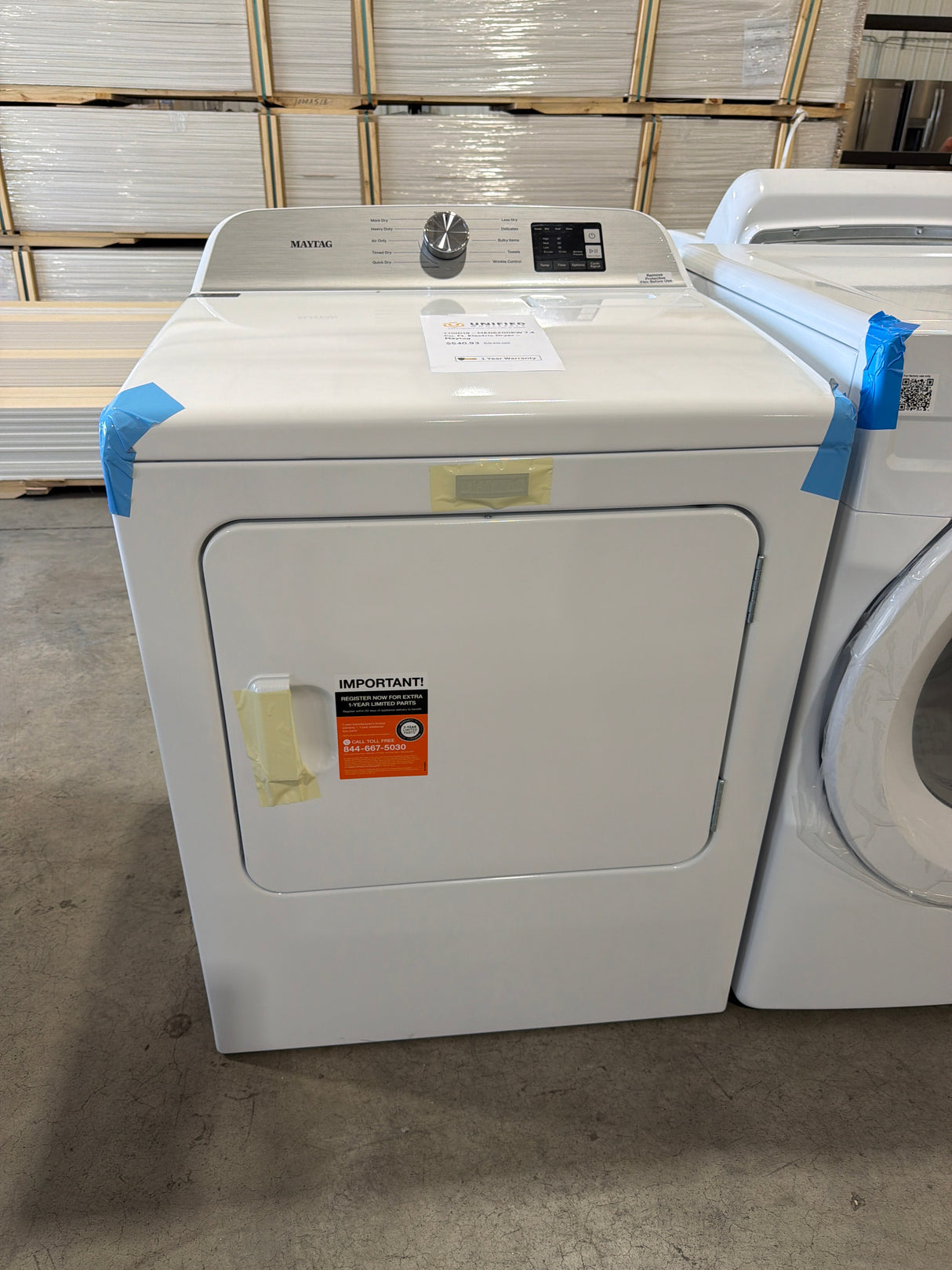 T10ID19 – MED6200KW 7.4 Cu. Ft. Electric Dryer – Maytag