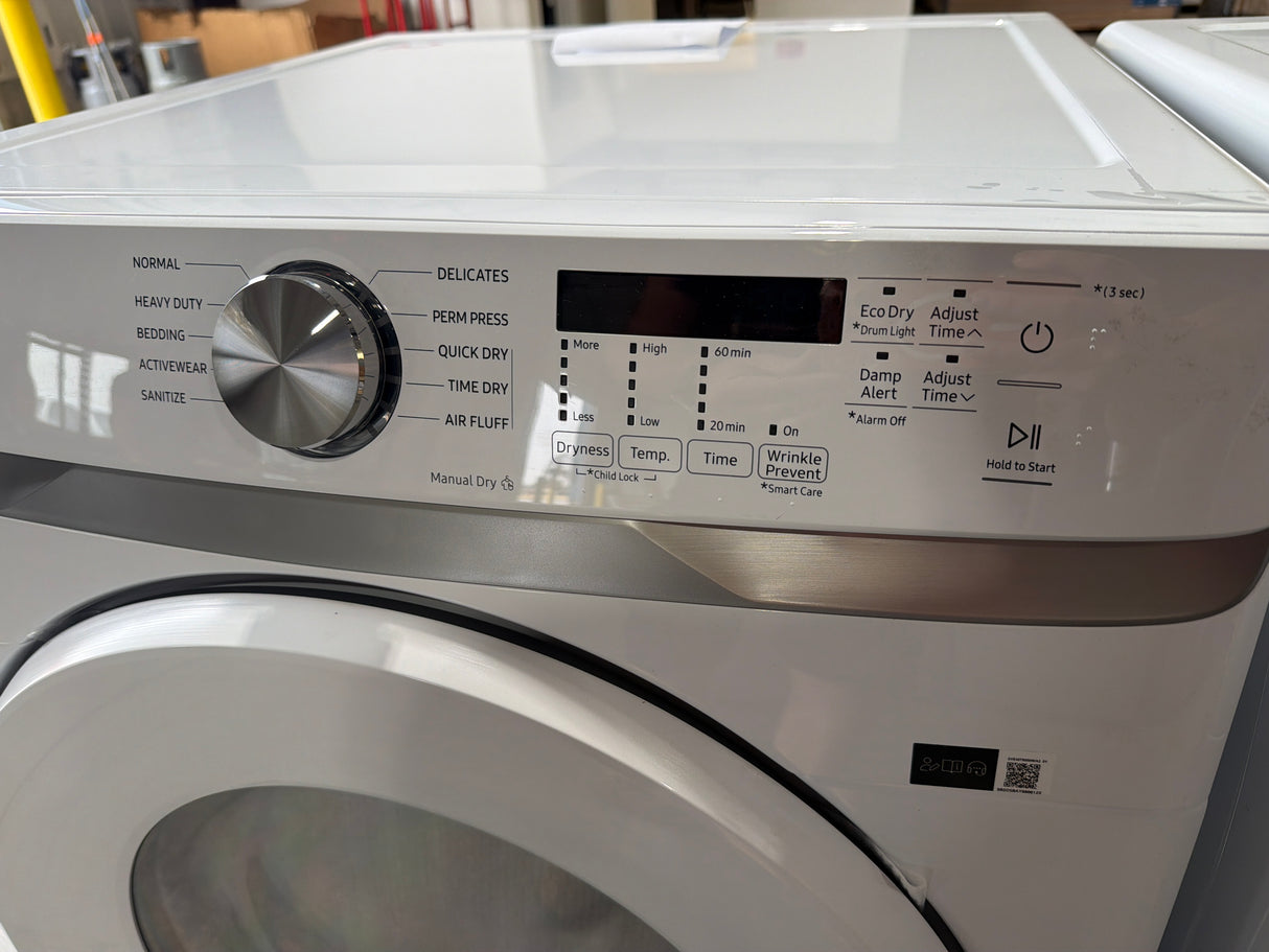 T12ID40 - Samsung DVE45T6000W/A3 7.5 cu. ft. Electric Dryer