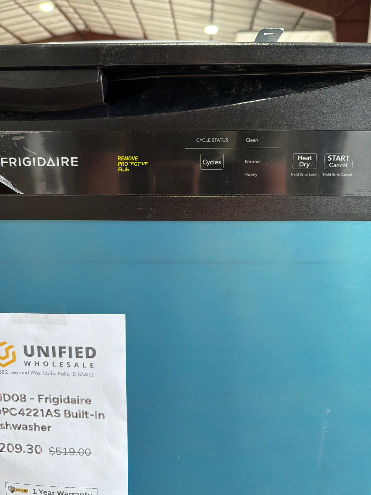 T9ID08 - Frigidaire FDPC4221AS Built-In Dishwasher