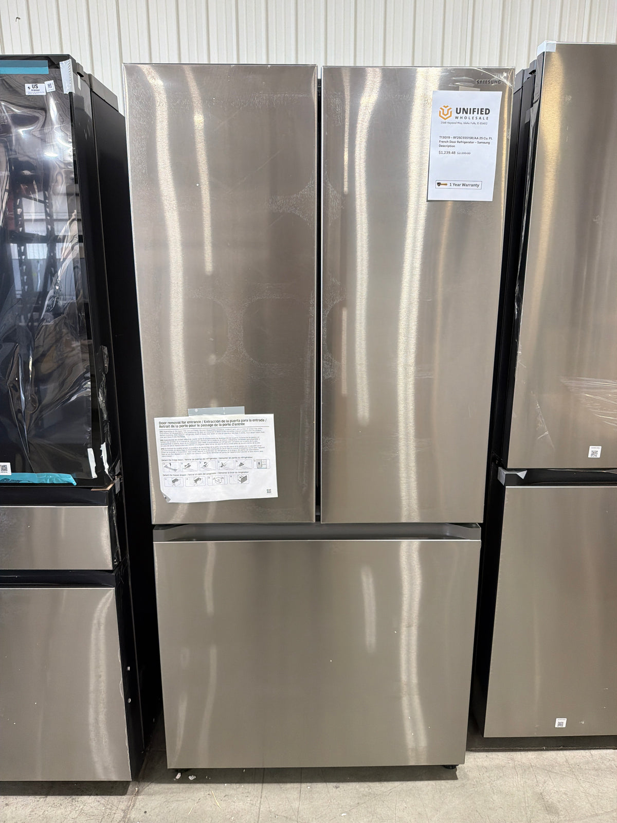 T13ID19 – RF25C5551SR/AA 25 Cu. Ft. French Door Refrigerator – Samsung Description