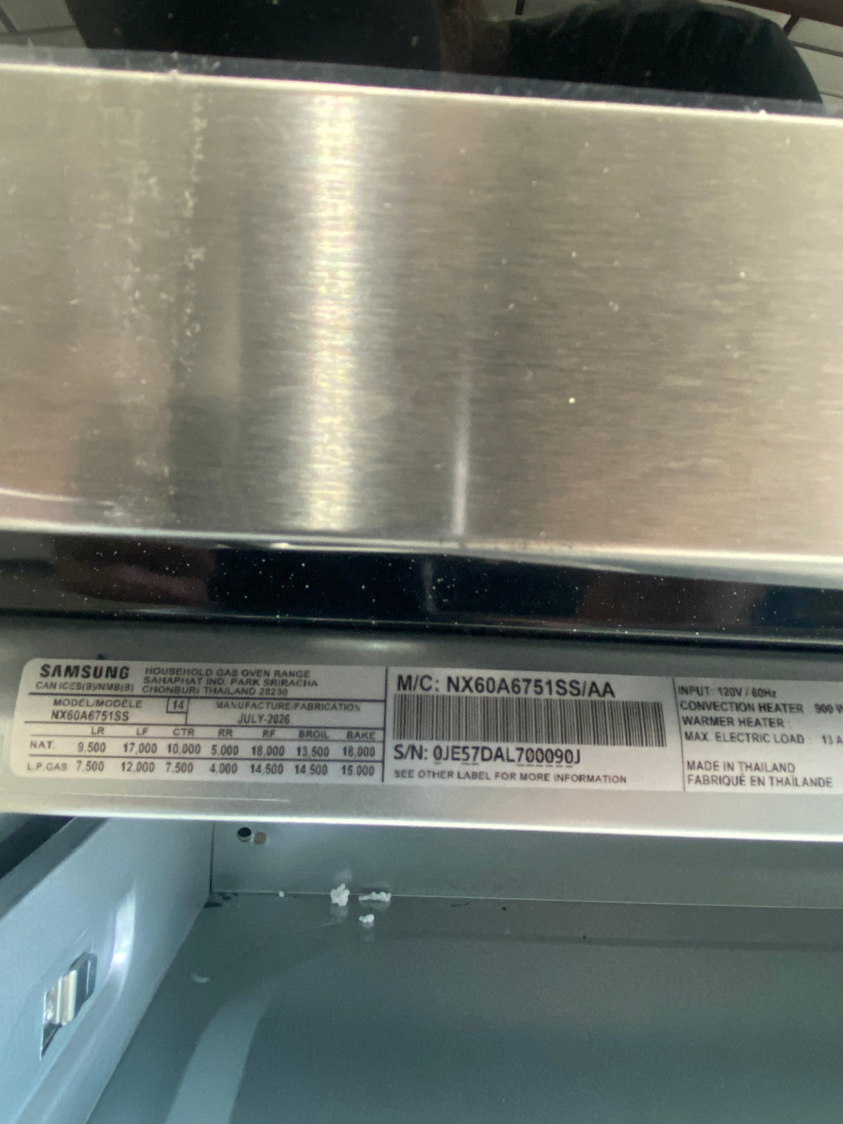 Samsung 6.0 cu ft Smart Gas Range with Flex Duo NX60A6751SS/AA – T13ID23