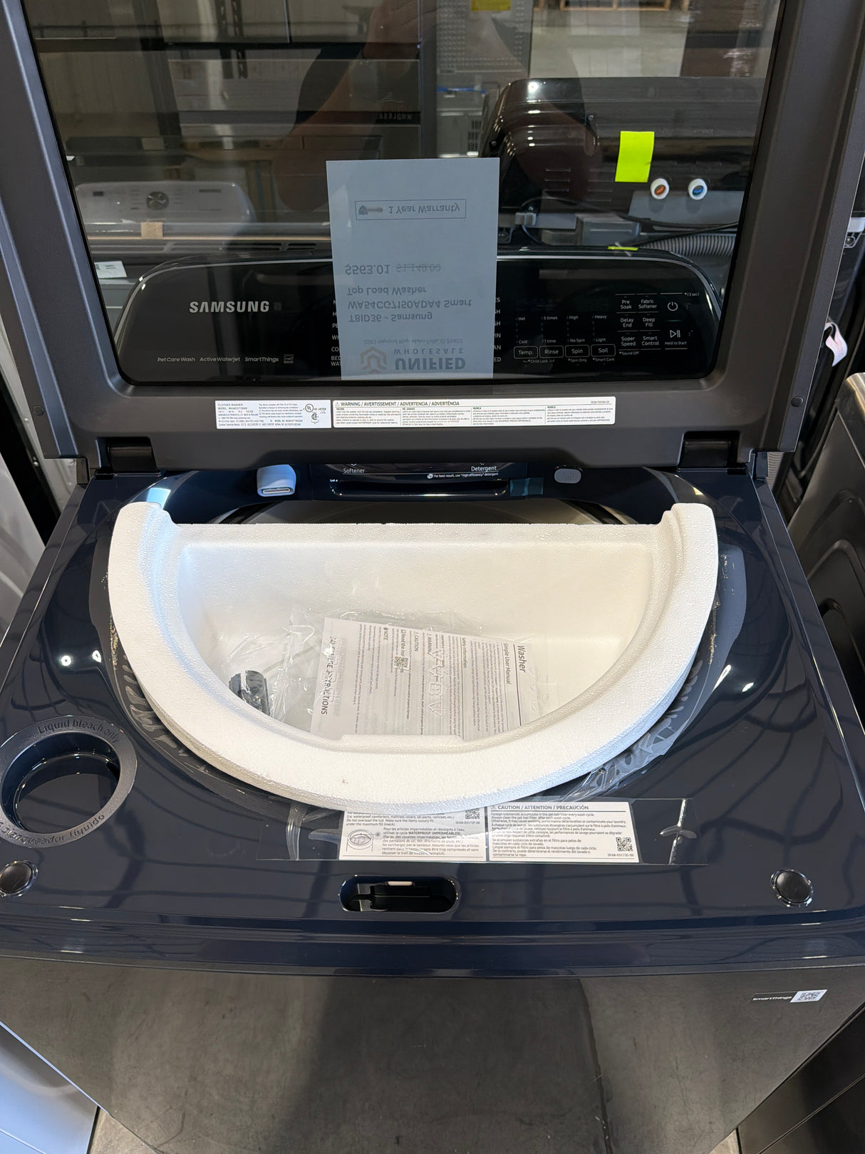 T8ID36 - Samsung WA54CG7150ADA4 Smart Top Load Washer