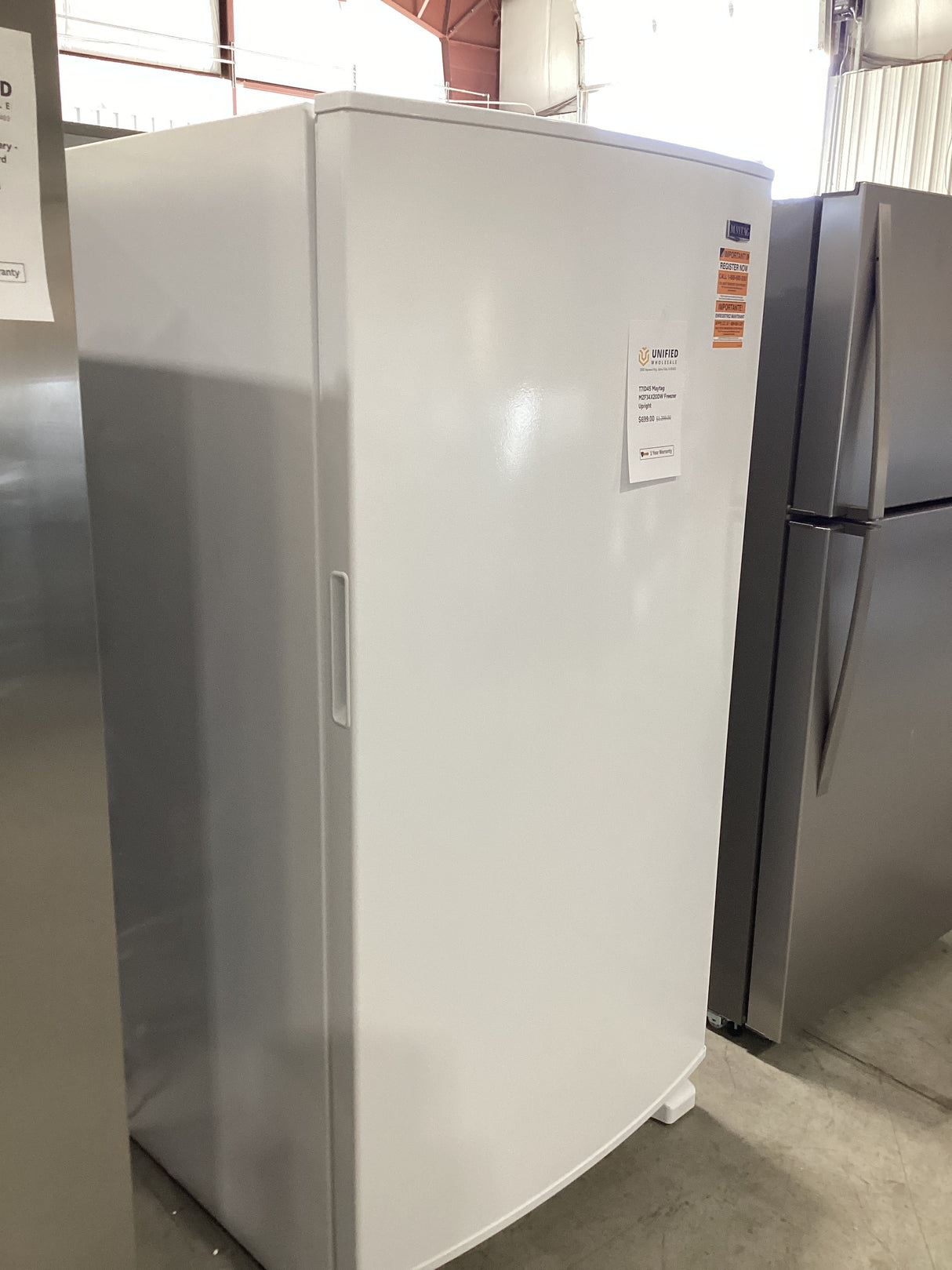 T7ID45 Maytag MZF34X20DW Freezer Upright