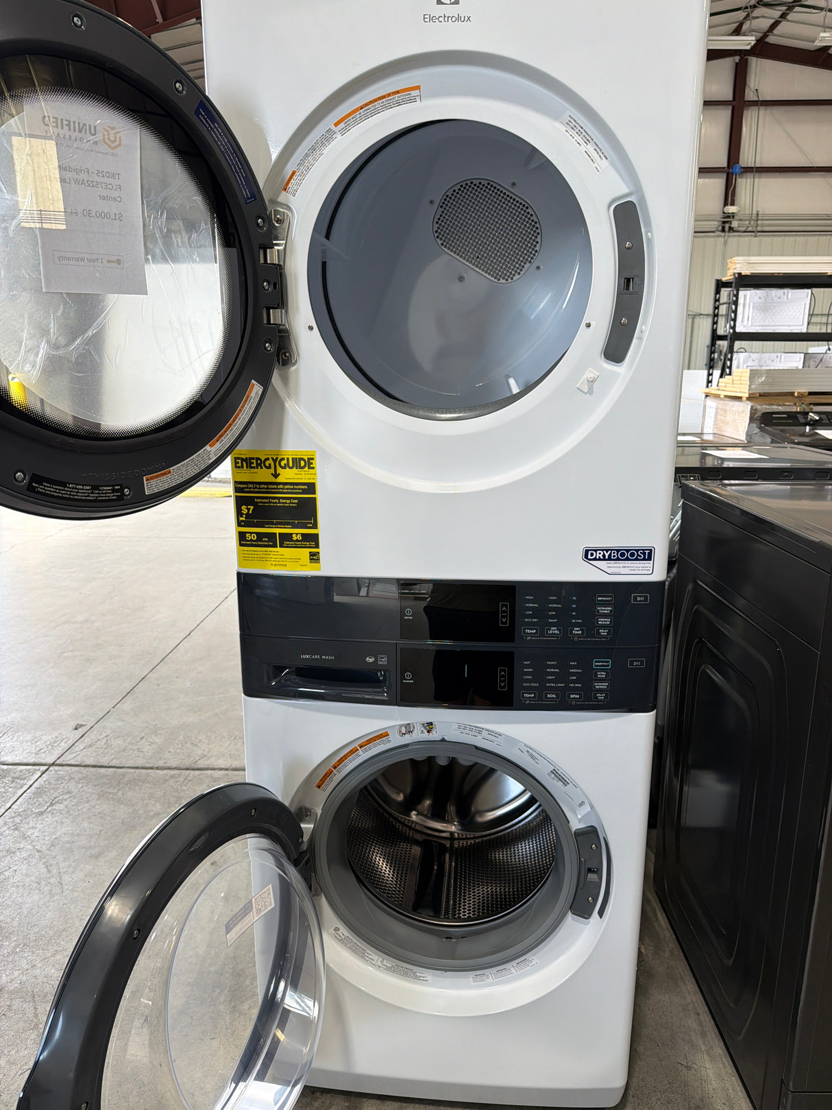 T9ID02 - Electrolux ELTE7300AW Laundry Tower Washer & Dryer