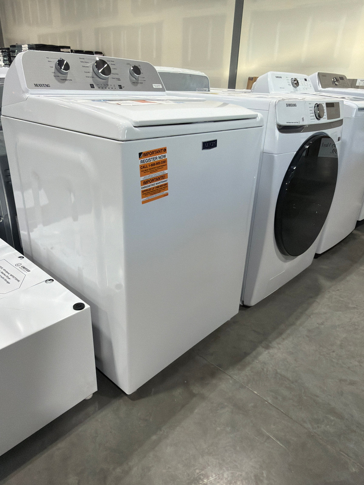 Maytag 4.5 cu ft High Efficiency Top Load Washer MVW4505MW - scratch and dent, Nampa ID (photo 2)