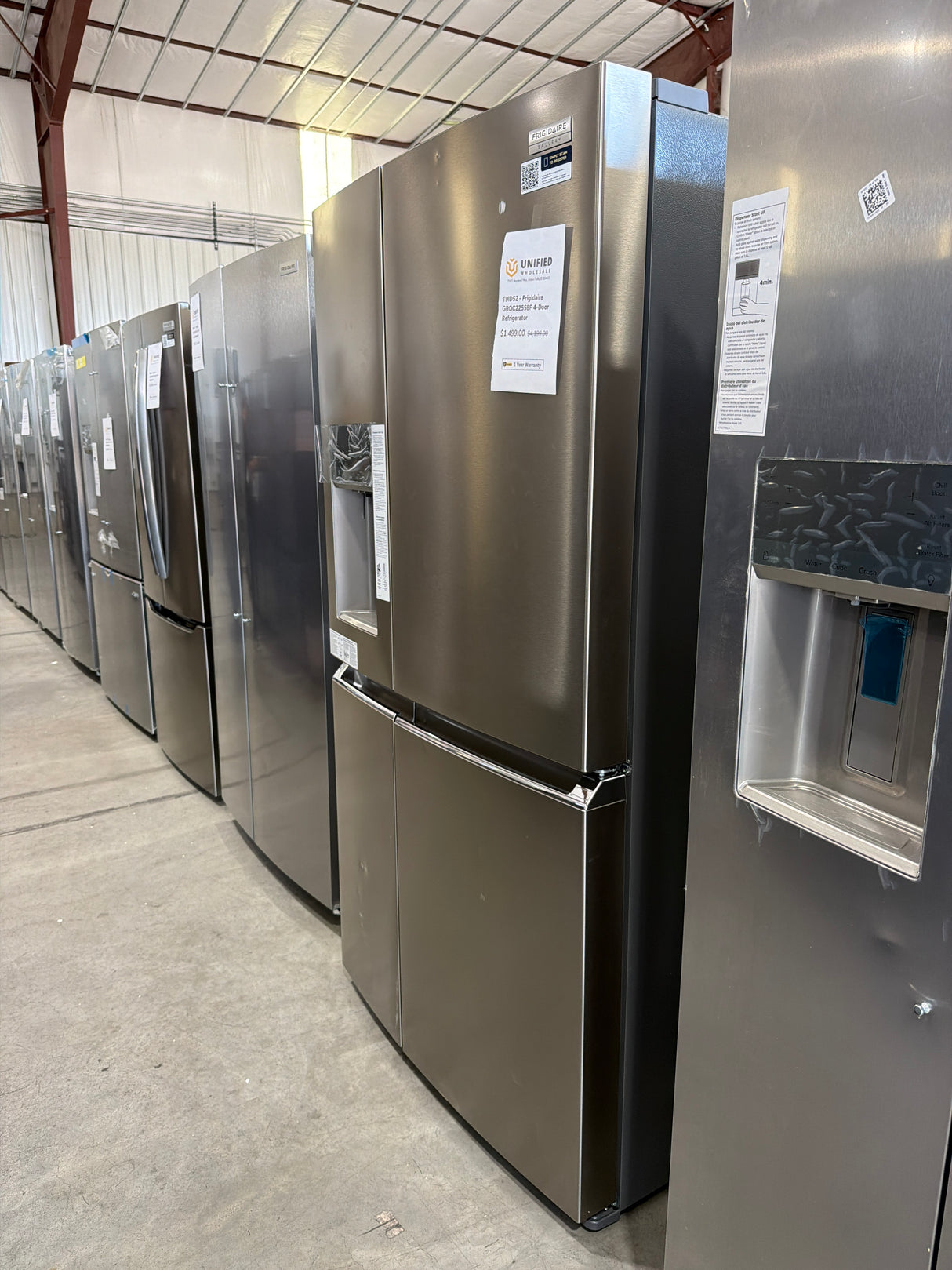 T9ID52 - Frigidaire GRQC2255BF 4-Door Refrigerator