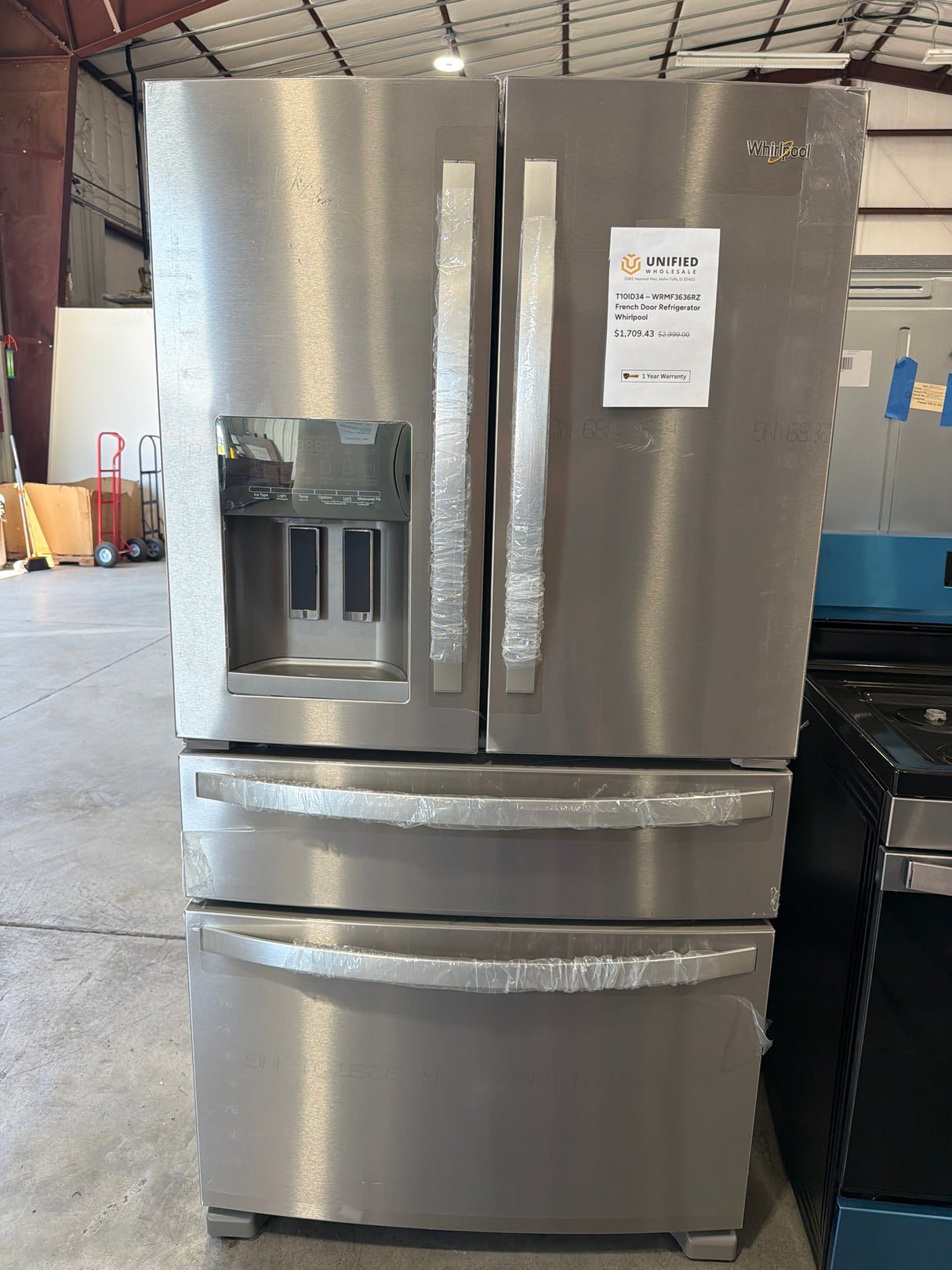 T10ID34 – WRMF3636RZ French Door Refrigerator – Whirlpool