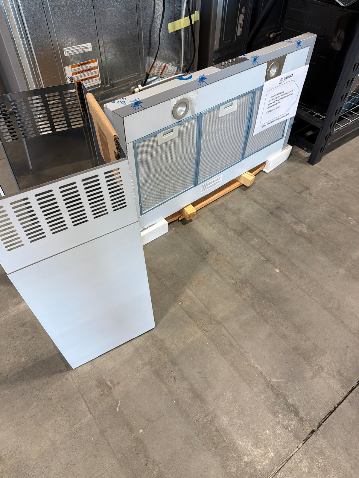 Whirlpool 36 in. Wall Mount Range Hood WVW57UC6FS – T1NP44