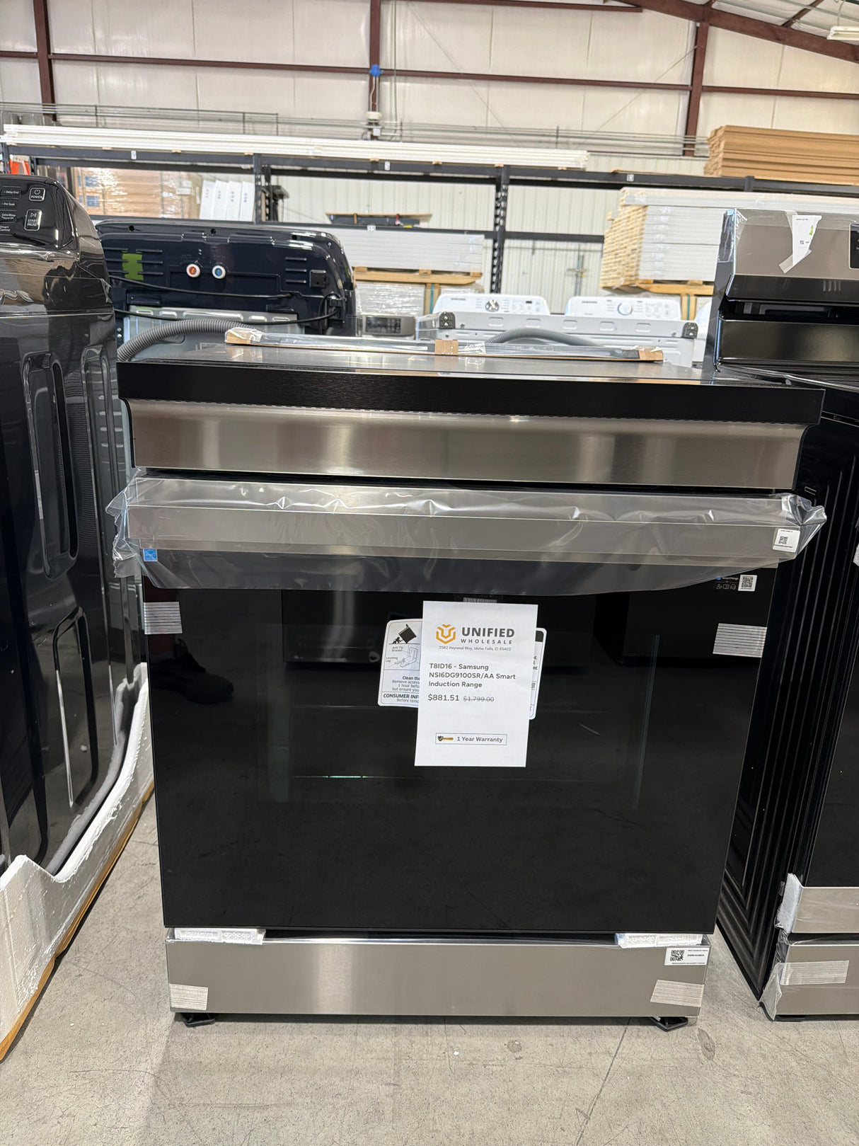 T8ID16 - Samsung NSI6DG9100SR/AA Smart Induction Range