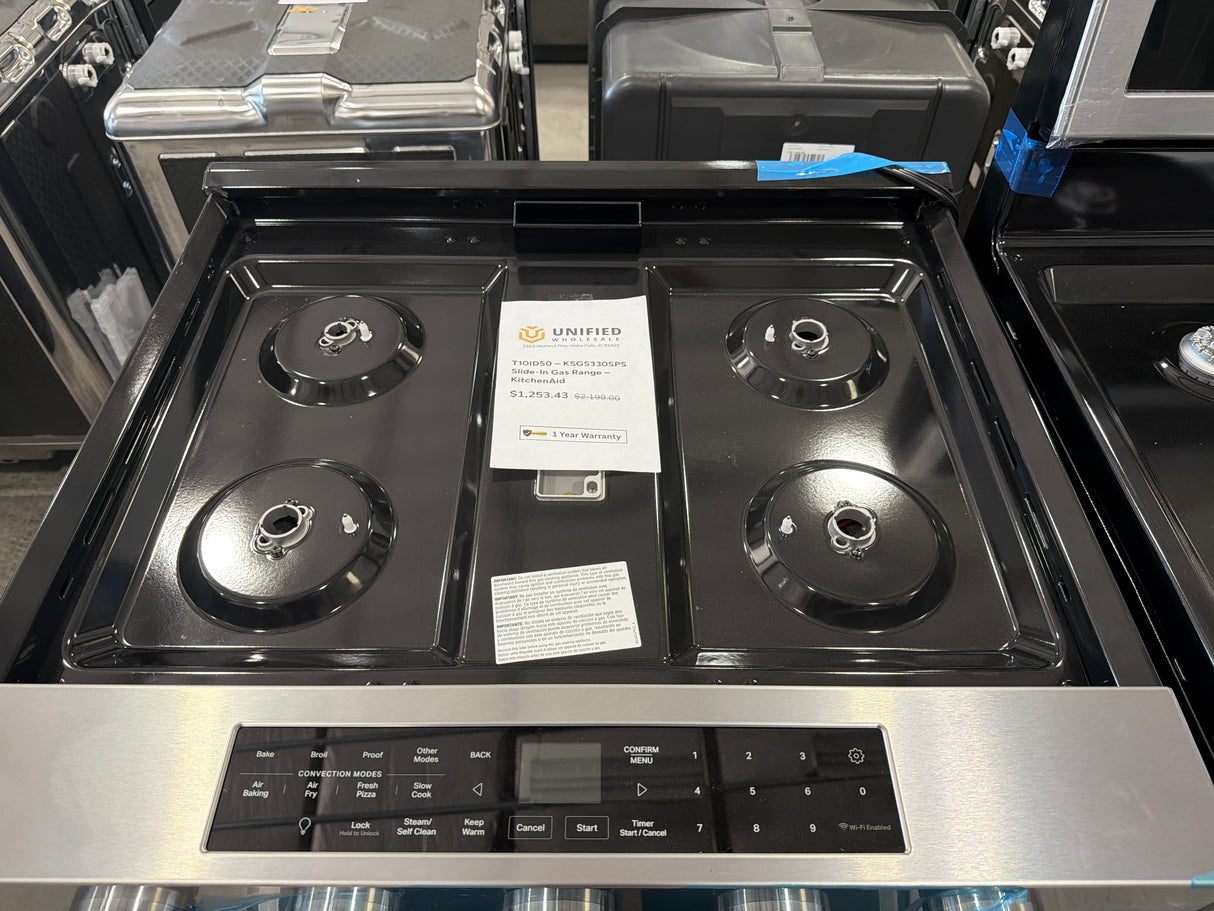 T10ID50 – KSGS330SPS Slide-In Gas Range – KitchenAid