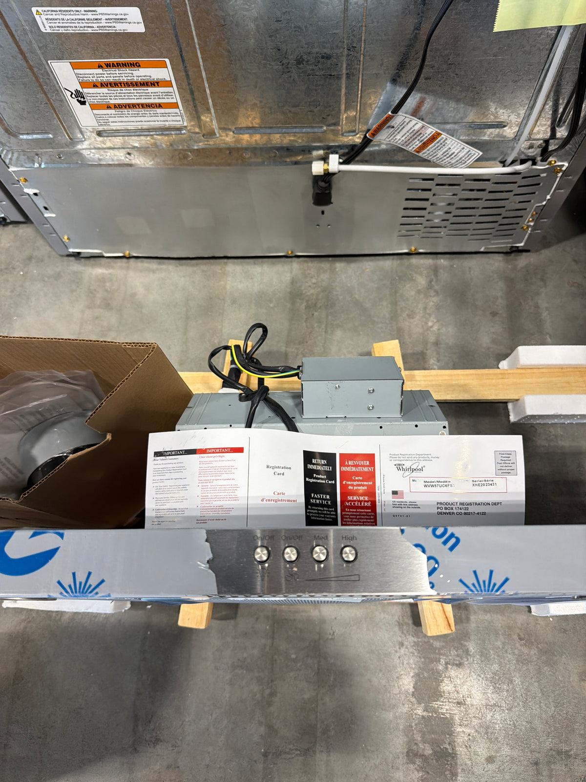 Whirlpool 36 in. Wall Mount Range Hood WVW57UC6FS – T1NP44