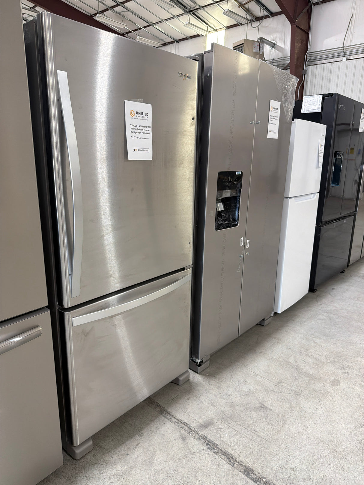 T10ID25 – WRB329DMBM 30-Inch Bottom-Freezer Refrigerator – Whirlpool