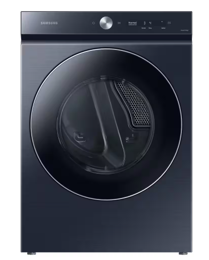 DVE53BB8900DA3 SAMSUNG Bespoke 7.6 cu. ft. Vented Smart Electric Dryer in Brushed Navy with AI Optimal Dry and Super Speed Dry T2ID09