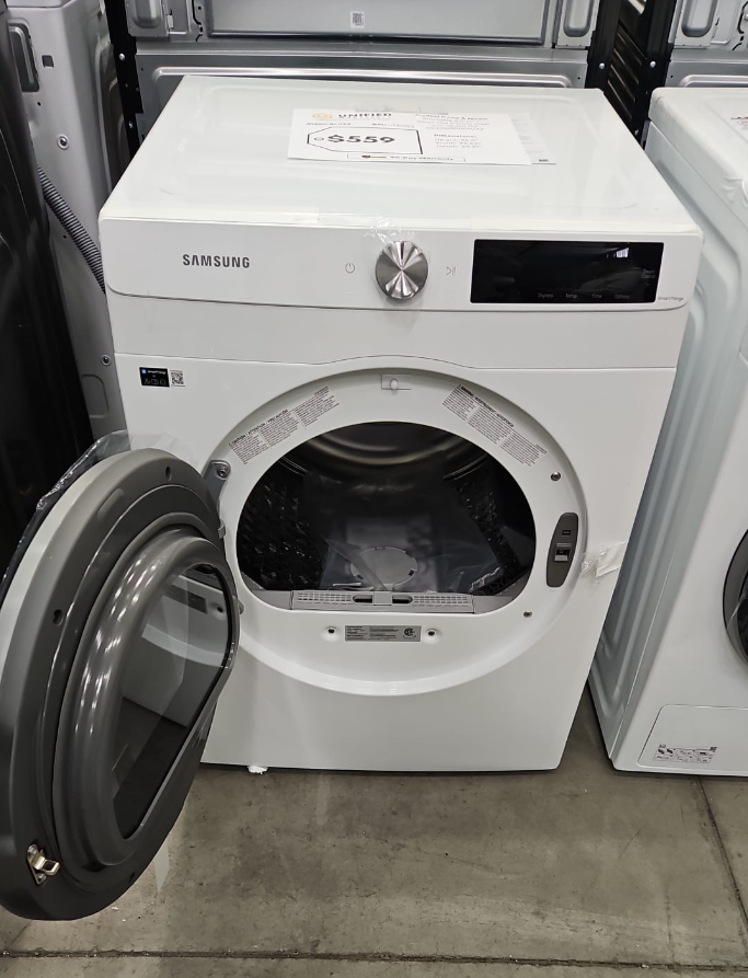 DV25B6900EW/A2 SAMSUNG Stackable 4.0 cu. ft. Smart Dial Electric Dryer with Sensor Dry T3ID02