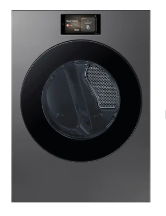 T1ID28 Samsung - 7.6 cu. ft. Bespoke AI Ultra Capacity Front Load Electric Dryer with AI Home and AI OptiDry+ DV90F53AESA3