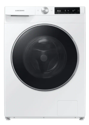 T1ID42 Samsung 2.5 Cu. Ft. High-Efficiency Stackable Smart Front Load Washer with Steam and AI Smart Dial WW25B6900AW/A2