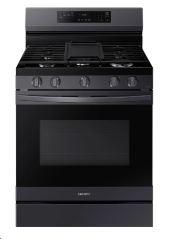 T2ID20 - 6.0 cu. ft. Smart Freestanding Gas Range with No-Preheat Air Fry & Convection: Black Stainless NX60A6511SG/AA