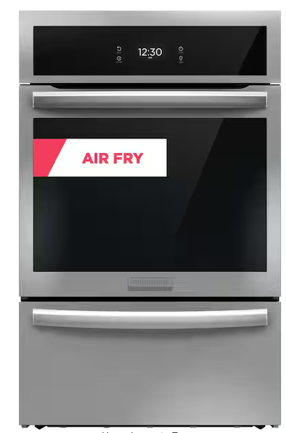 T5ID39 Frigidaire Gallery - 24" Single Gas Wall Oven with Air Fry - Stainless Steel GCWG2438AF